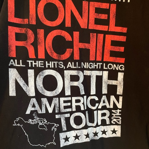 Lionel Ritchie 2014 tour tee - Picture 1 of 3